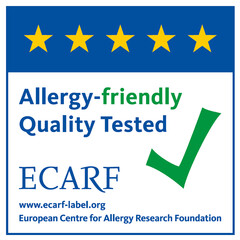 Allergy-friendly Quality Tested ECARF www.ecarf-label.org European Centre for Allergy Research Foundation