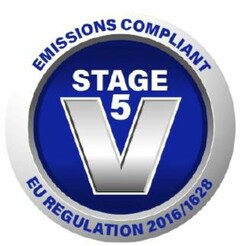 STAGE 5 V EMISSIONS COMPLIANT EU REGULATION 2016/1628