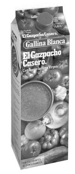 Gallina Blanca El Gazpacho Casero. Con Aceite de Oliva Virgen.