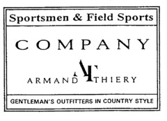 Sportsmen & Field Sports COMPANY ARMAND AT THIERY GENTLEMAN'S OUTFITTERS IN COUNTRY STYLE