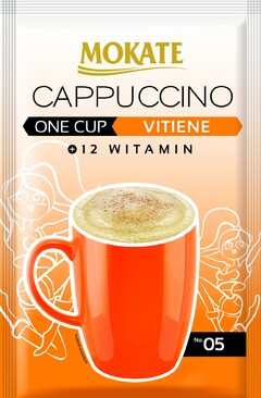 MOKATE CAPPUCCINO ONE CUP VITIENE 12 WITAMIN No. 05