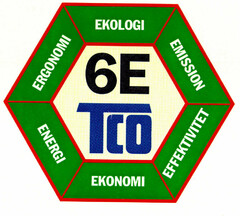 6E TCO EKOLOGI EMISSION EFFEKTIVITET EKONOMI ENERGI ERGONOMI