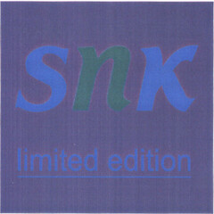 snk limited edition