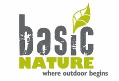 basic NATURE where outdoor begins