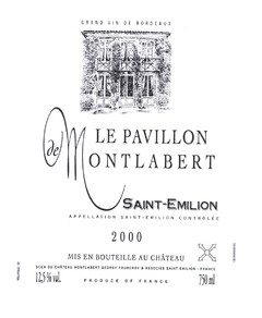 LE PAVILLON de MONTLABERT SAINT-EMILION