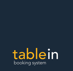 table in booking system