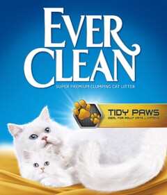 EVER CLEAN SUPER PREMIUM CLUMPING CAT LITTER TIDY PAWS IDEAL FOR ADULT CATS & KITTENS