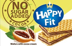 FLIS HAPPY Fit NO SUGAR ADDED COCOA Wafers with cocoa cream