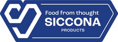 Food from thought SICCONA PRODUCTS