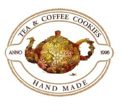 TEE & COFFEE COOKIES ANNO 1996 HAND MADE