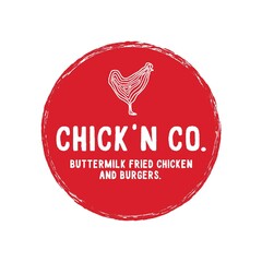 CHICK 'N CO. BUTTERMILK FRIED CHICKEN AND BURGERS.