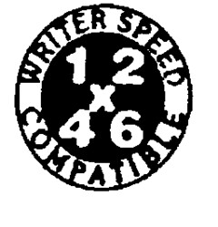 WRITER SPEED COMPATIBLE 1 2 x 4 6