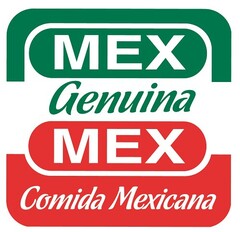 MEX GENUINA MEX COMIDA MEXICANA