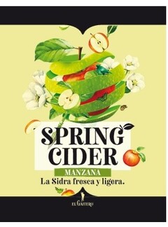 SPRING CIDER MANZANA La Sidra fresca y ligera. EL GAITERO