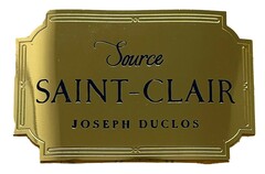 SOURCE SAINT-CLAIR JOSEPH DUCLOS