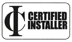 CI CERTIFIED INSTALLER