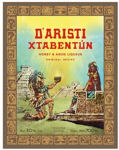 D'ARISTI XTABENTÚN HONEY & ANISE LIQUEUR ORIGINAL RECIPE YUCATÁN MEXICO