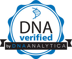 DNA verified by DNA ANALYTICA