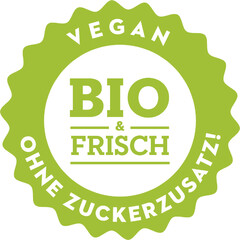 Vegan Bio & Frisch ohne Zuckerzusatz!