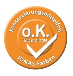 konservierungsmittelfrei o.K. Technologie JONAS Farben