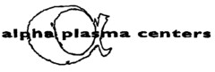 alpha plasma centers
