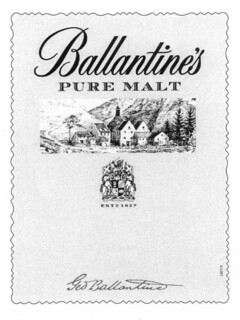 Ballantine's PURE MALT ESTD 1827 Ged Ballantine