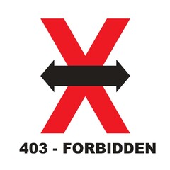 403 - FORBIDDEN