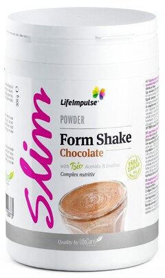 LifeImpulse Slim Powder Form Shake Chocolate with Bio Acerola & Inulina  Complex nutritiv