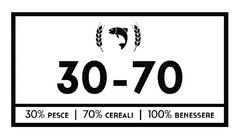 30-70  30%PESCE  70%CEREALI  100%BENESSERE