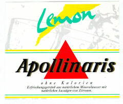 Lemon Apollinaris ohne Kalorien Erfrischungsgetränk aus natürlichem Mineralwasser mit natürlichen Auszügen von Zitronen