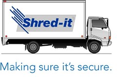 Shred-it Making sure it's secure.