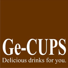 Ge-CUPS
Delicious drinks for you.