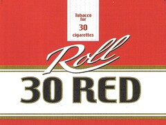 Tobacco for 30 cigarettes Roll 30 RED