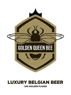 Luxury Belgian Beer Golden Queen Bee 24k Golden Flakes