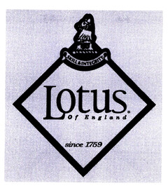 SKILL & INTEGRITY Lotus of England© since 1759