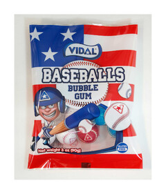 VIDAL BASEBALLS BUBBLE GUM