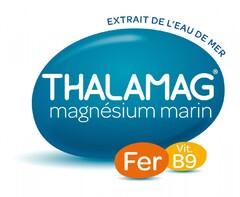 THALAMAG MAGNÉSIUM MARIN - FER - VIT. B9 - EXTRAIT DE L'EAU DE MER