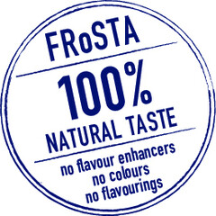 FRoSTA 100% NATURAL TASTE no flavour enhancers no colours no flavourings