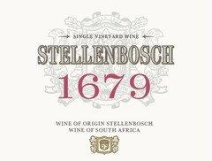 SINGLE VINEYARD WINE STELLENBOSCH 1679 WINE OF ORIGIN STELLENBOSCH WINE OF SOUTH AFRICA