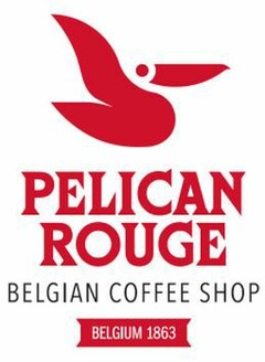 PELICAN ROUGE BELGIAN COFFEE SHOP BELGIUM 1863