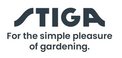 STIGA For the simple pleasure of gardening.