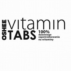 Oshee Vitamin tabs 100% dziennego zapotrzebowania na witaminy