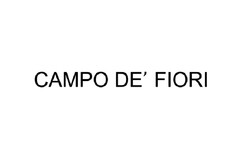 CAMPO DE' FIORI