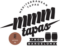 MMM tapas MEDITERRANEAN TAPAS FROM BARCELONA m MITJANS 1910