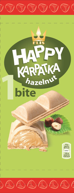 FLIS HAPPY KARPATKA hazelnut 1 bite