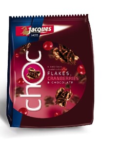 Jacques choc FLAKES, CRANBERRIES & CHOCLATE
