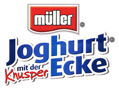 müller Joghurt mit der Knusper Ecke