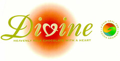 Divine HEAVENLY MILK CHOCOLATE WITH A HEART A FAIR DEAL FOR COCOA GROWERS