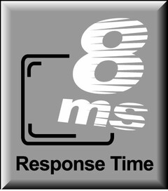 8 ms Response time