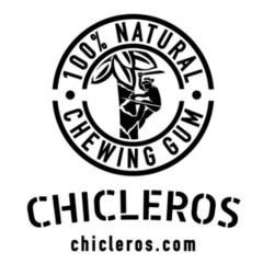 CHICLEROS chicleros.com 100% NATURAL CHEWING GUM